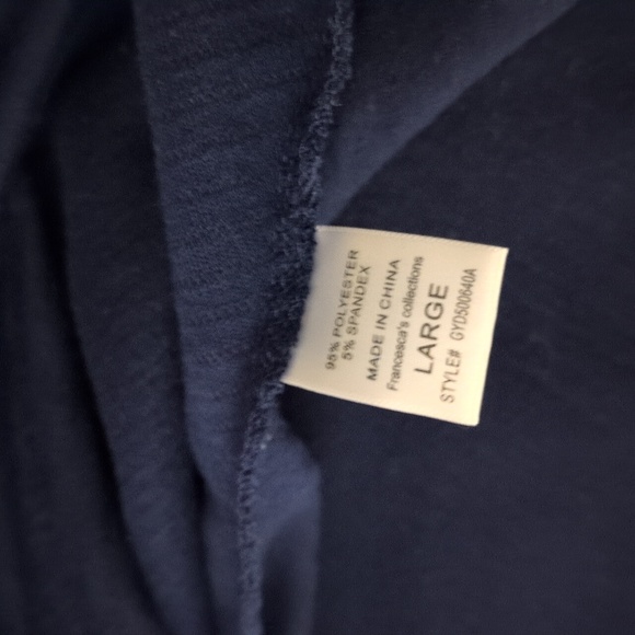 Annabella Blue Textured Mini Dress Size Large - Picture 7 of 10